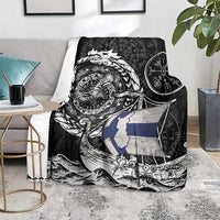 Viking Finland Blanket Finnish Viking Ship