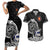 Personalized Viking Finland Couples Matching Short Sleeve Bodycon Dress and Hawaiian Shirt Finnish Viking Ship
