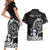 Personalized Viking Finland Couples Matching Short Sleeve Bodycon Dress and Hawaiian Shirt Finnish Viking Ship