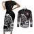 Personalized Viking Finland Couples Matching Short Sleeve Bodycon Dress and Long Sleeve Button Shirt Finnish Viking Ship