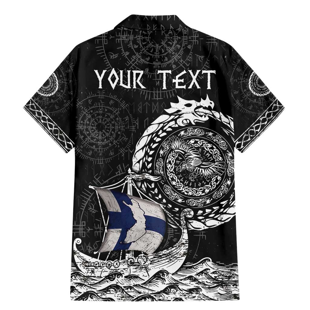 Personalized Viking Finland Family Matching Mermaid Dress and Hawaiian Shirt Finnish Viking Ship