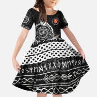 Personalized Viking Finland Family Matching Off Shoulder Maxi Dress and Hawaiian Shirt Finnish Viking Ship