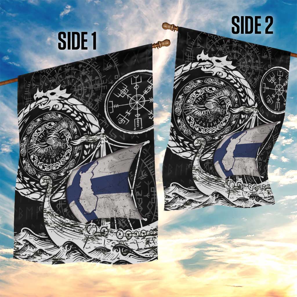Viking Finland Garden Flag Finnish Viking Ship