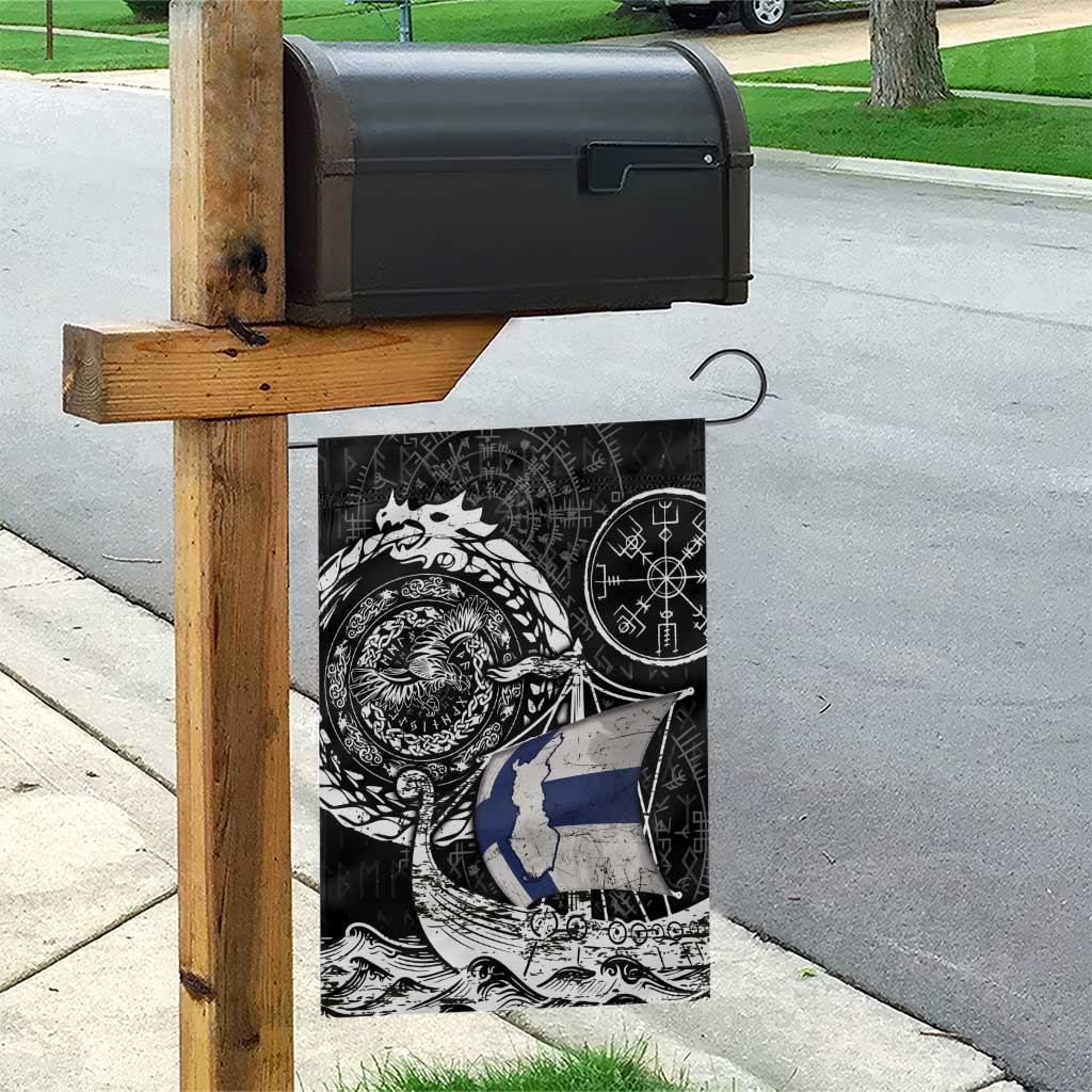 Viking Finland Garden Flag Finnish Viking Ship