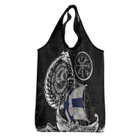 Viking Finland Grocery Bag Finnish Viking Ship