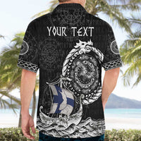 Personalized Viking Finland Hawaiian Shirt Finnish Viking Ship
