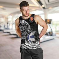 Personalized Viking Finland Men Tank Top Finnish Viking Ship