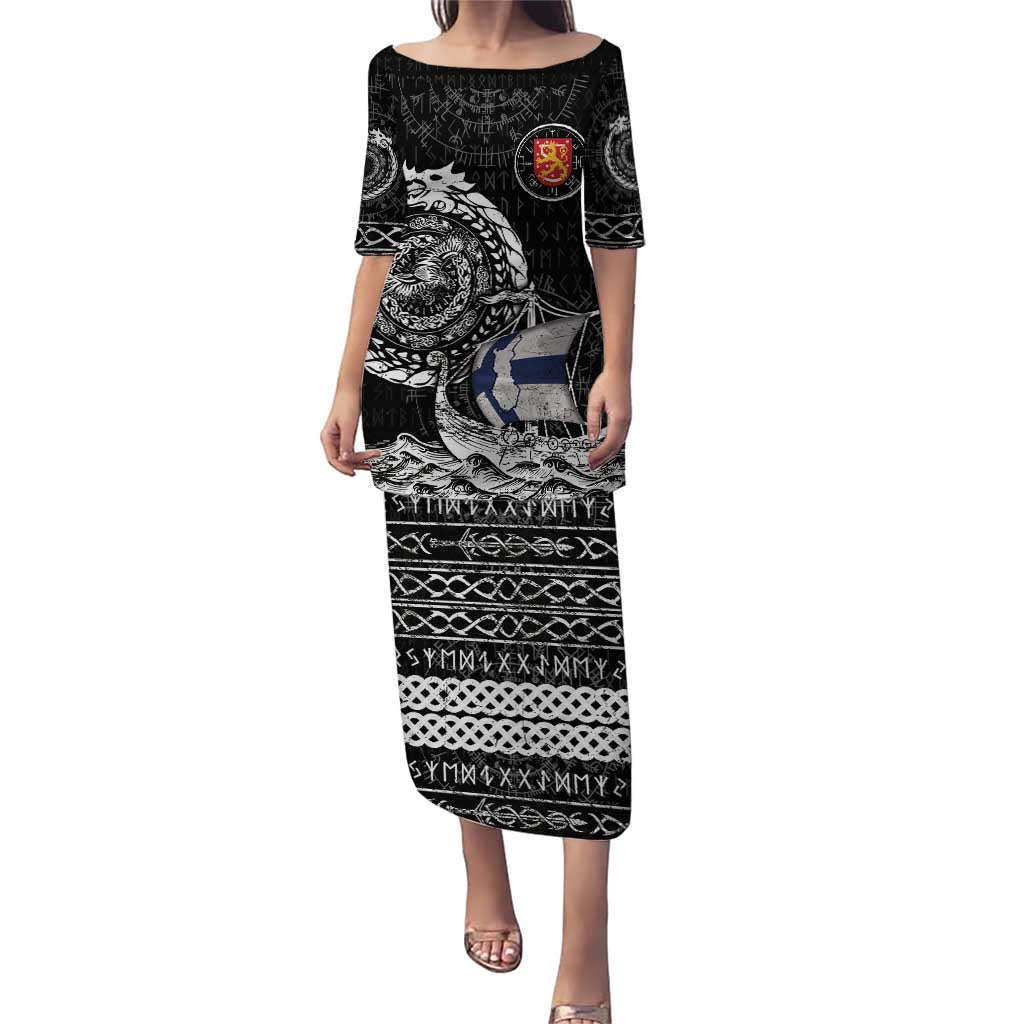 Personalized Viking Finland Puletasi Finnish Viking Ship