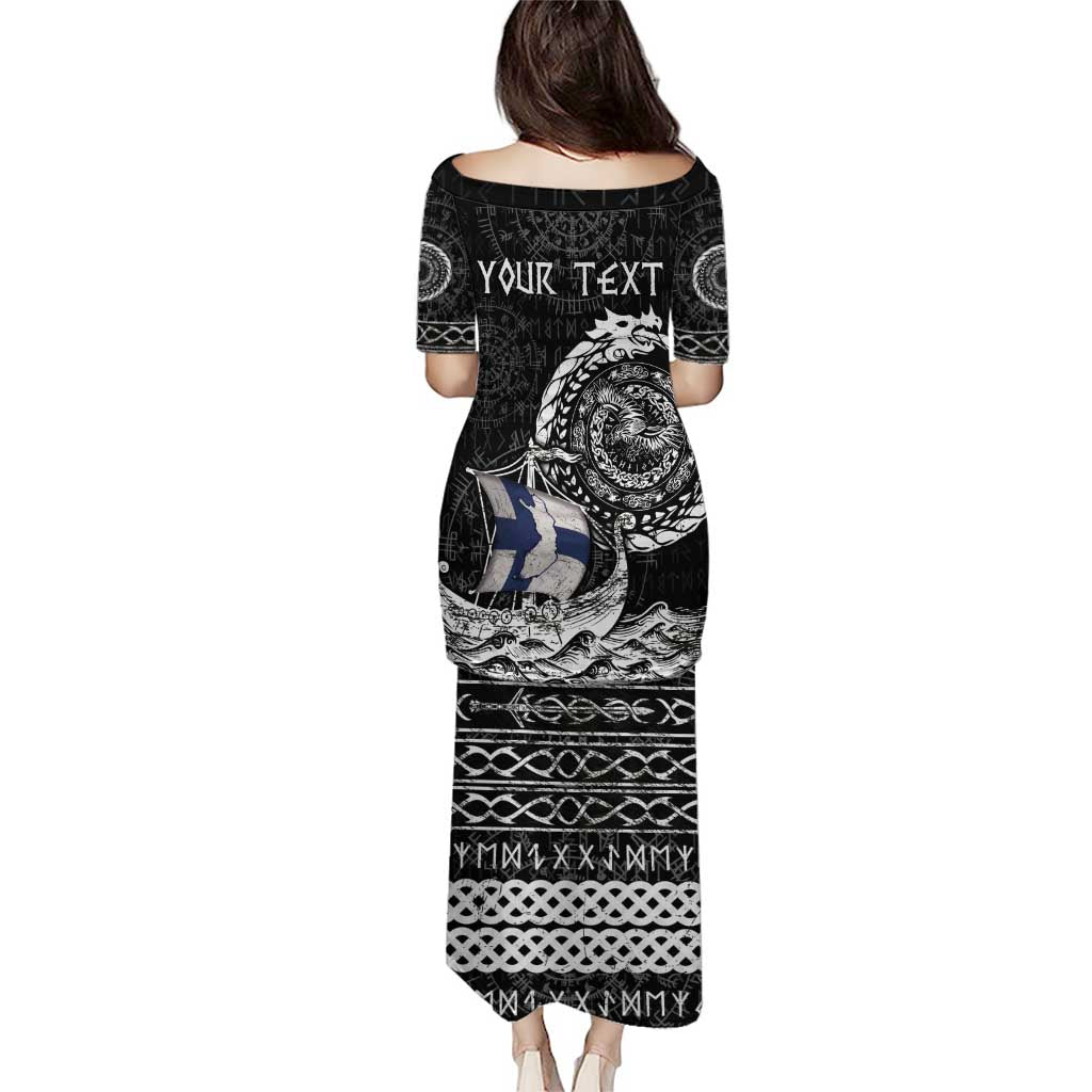 Personalized Viking Finland Puletasi Finnish Viking Ship