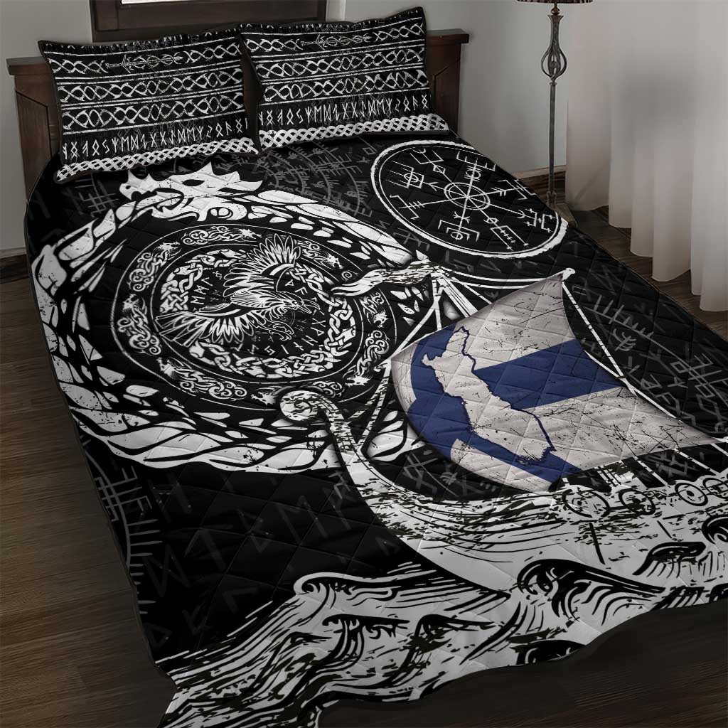 Viking Finland Quilt Bed Set Finnish Viking Ship