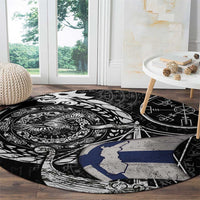 Viking Finland Round Carpet Finnish Viking Ship