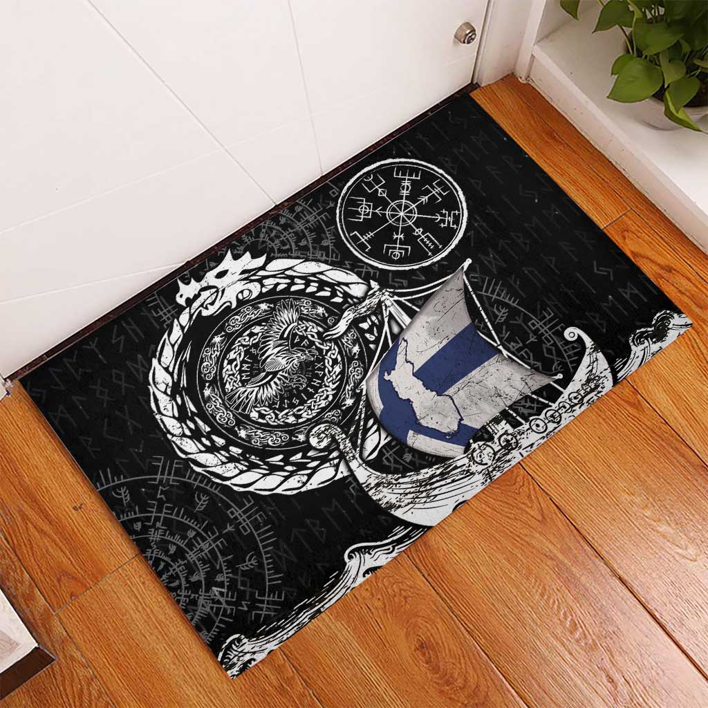 Viking Finland Rubber Doormat Finnish Viking Ship