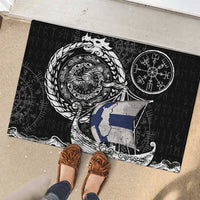 Viking Finland Rubber Doormat Finnish Viking Ship