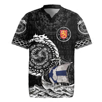 Personalized Viking Finland Rugby Jersey Finnish Viking Ship