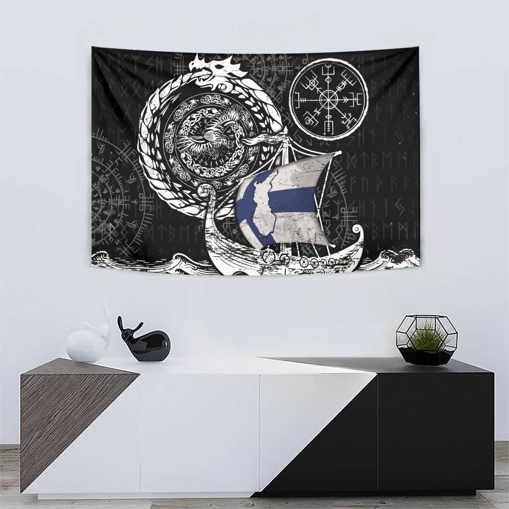 Viking Finland Tapestry Finnish Viking Ship