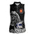 Personalized Viking Finland Women Sleeveless Polo Shirt Finnish Viking Ship