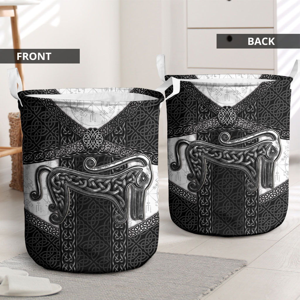 Ancient Scotland Laundry Basket Pictish Beast Celtic Knotwork