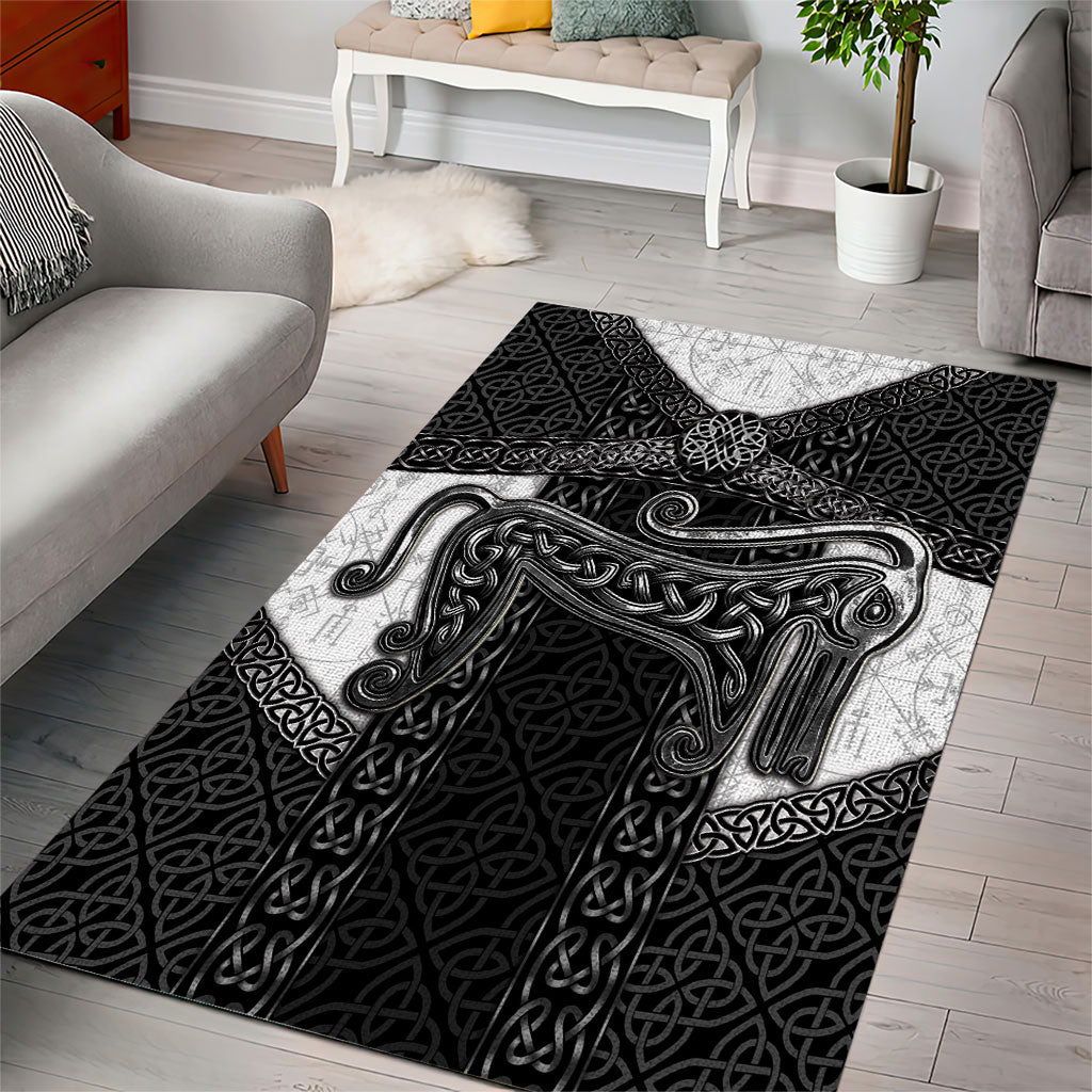 Ancient Scotland Area Rug Pictish Beast Celtic Knotwork