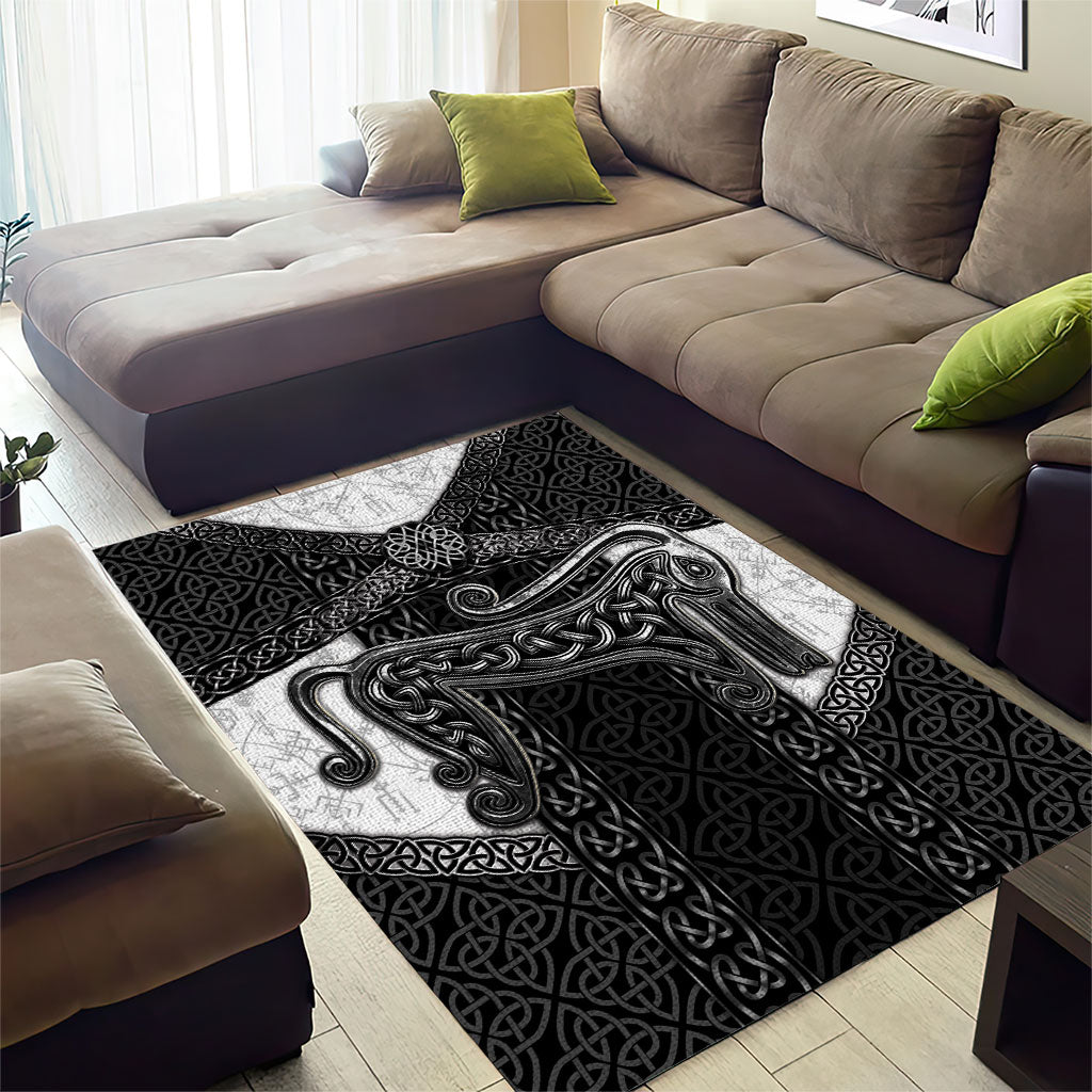 Ancient Scotland Area Rug Pictish Beast Celtic Knotwork