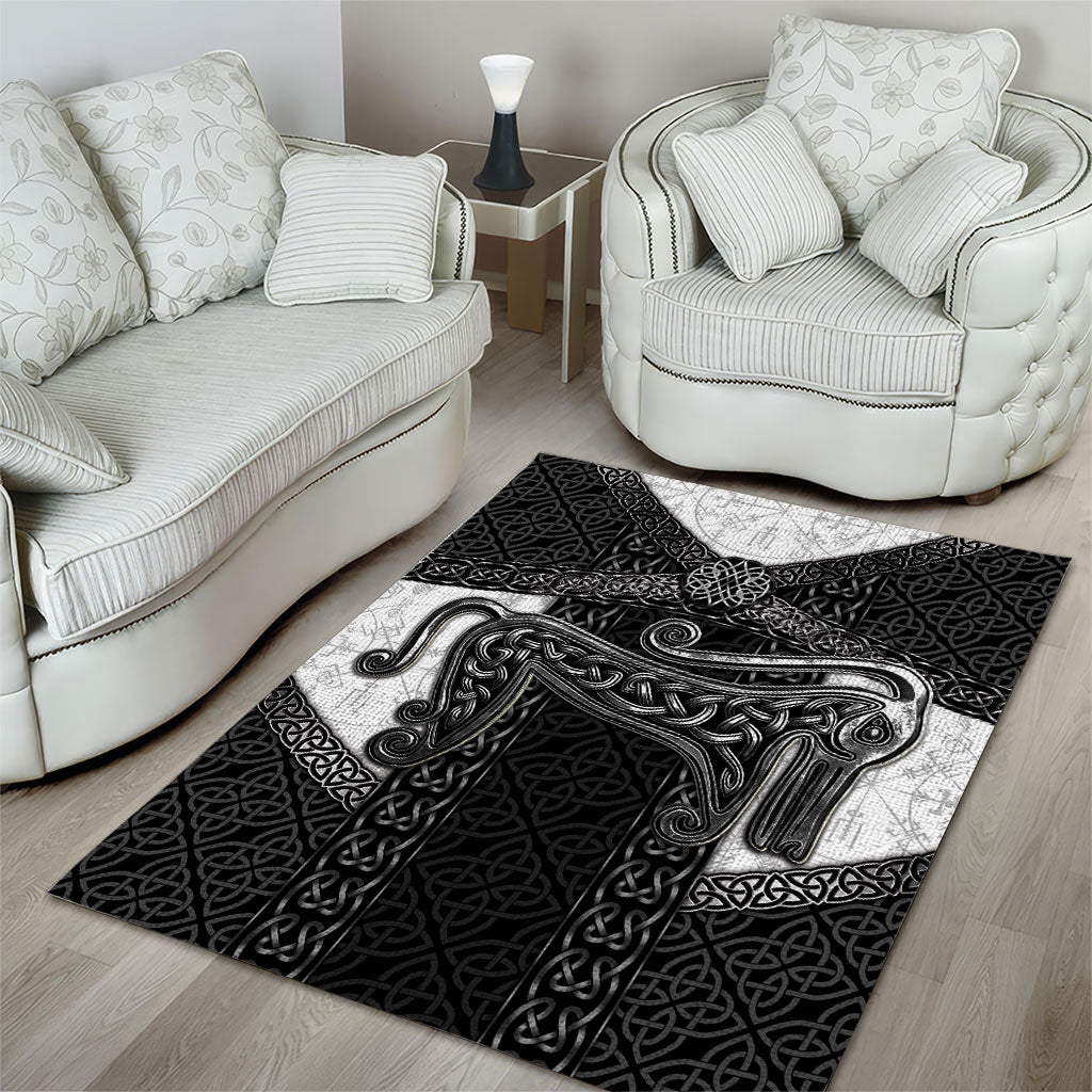 Ancient Scotland Area Rug Pictish Beast Celtic Knotwork