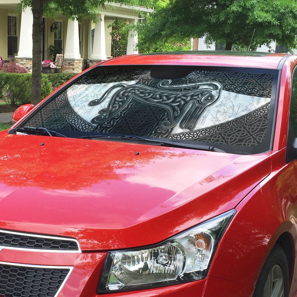 Ancient Scotland Auto Sun Shade Pictish Beast Celtic Knotwork