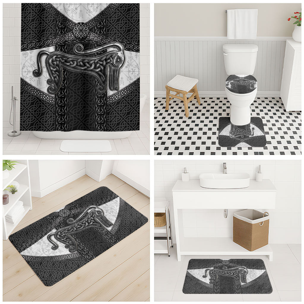 Ancient Scotland Bathroom Set Pictish Beast Celtic Knotwork