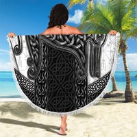Ancient Scotland Beach Blanket Pictish Beast Celtic Knotwork