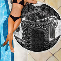 Ancient Scotland Beach Blanket Pictish Beast Celtic Knotwork