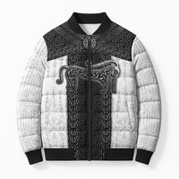 Ancient Scotland Bomber Puffer Jacket Pictish Beast Celtic Knotwork