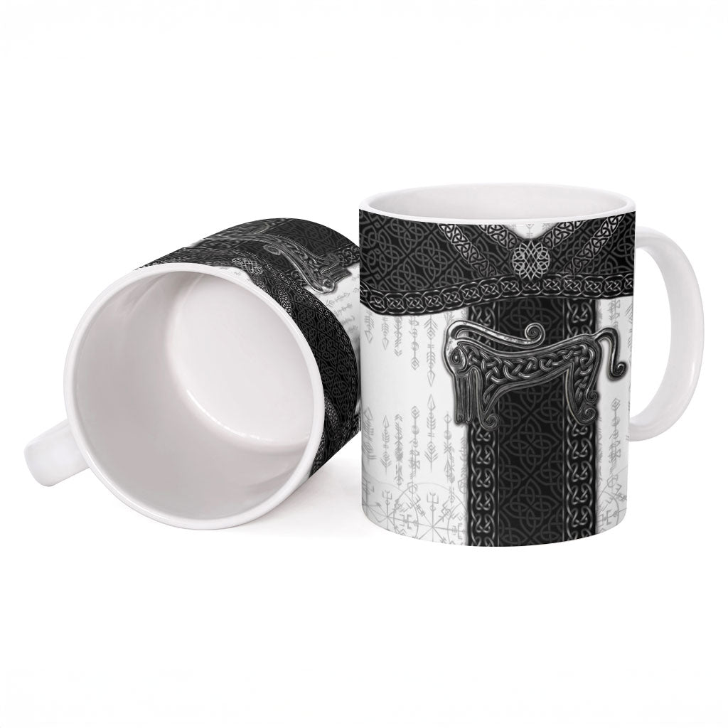 Ancient Scotland Ceramic Mug Pictish Beast Celtic Knotwork