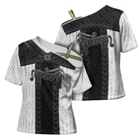 Ancient Scotland Cross Shoulder Shirt Pictish Beast Celtic Knotwork