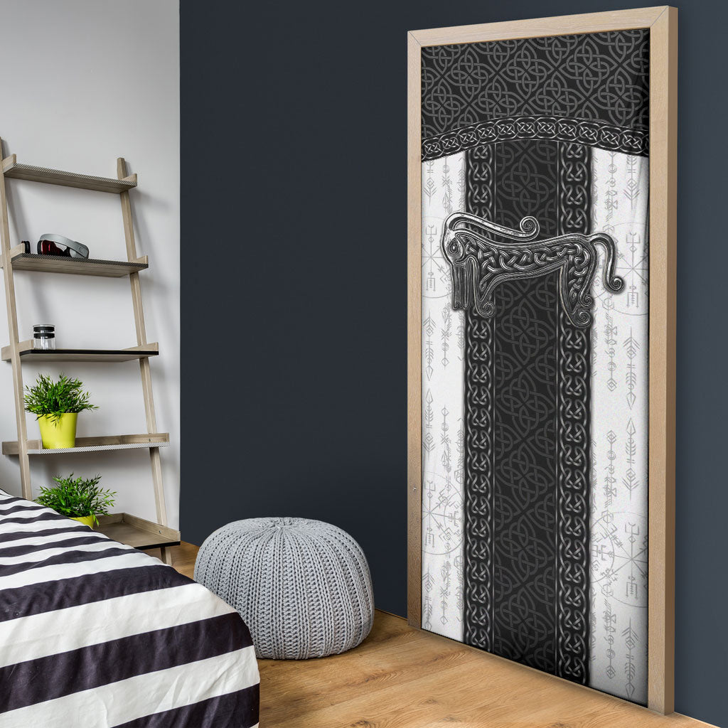 Ancient Scotland Door Cover Pictish Beast Celtic Knotwork