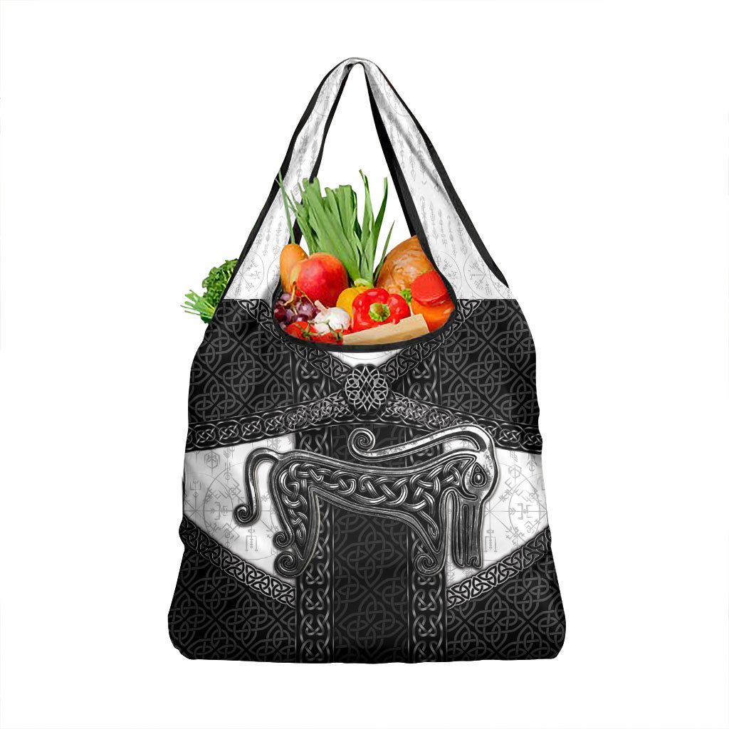 Ancient Scotland Grocery Bag Pictish Beast Celtic Knotwork