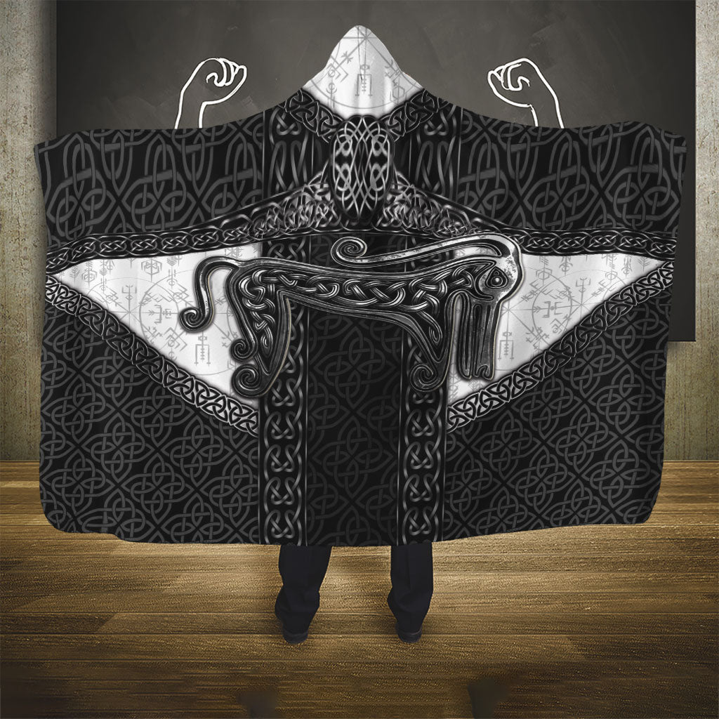 Ancient Scotland Hooded Blanket Pictish Beast Celtic Knotwork