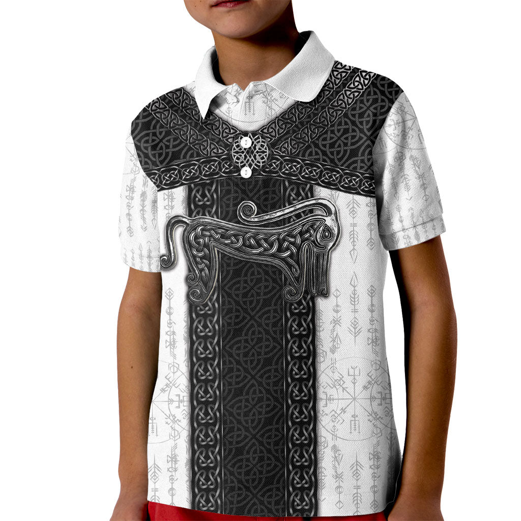 Ancient Scotland Kid Polo Shirt Pictish Beast Celtic Knotwork