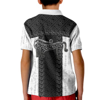Ancient Scotland Kid Polo Shirt Pictish Beast Celtic Knotwork