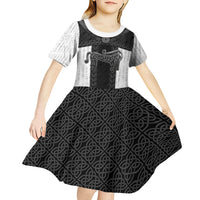 Ancient Scotland Kid Short Sleeve Dress Pictish Beast Celtic Knotwork
