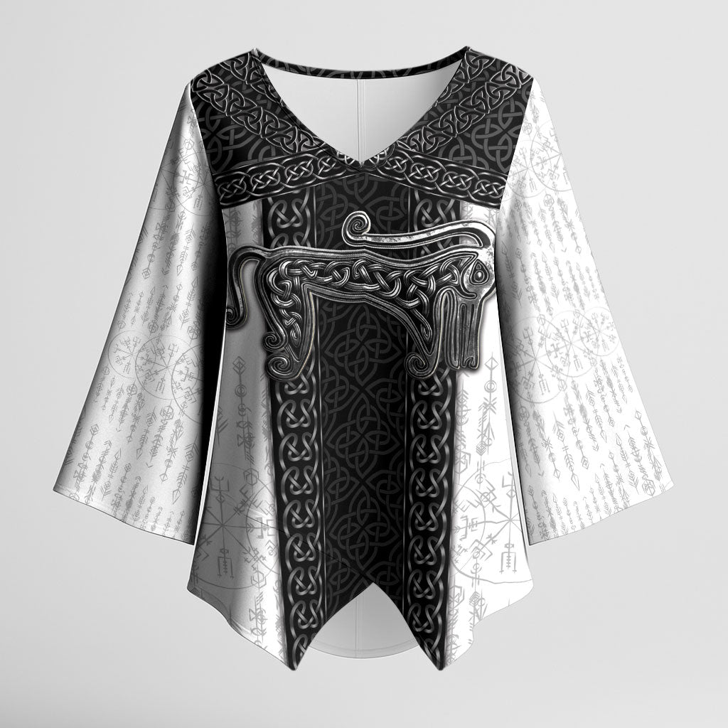 Ancient Scotland Kimono Sleeve Blouse Pictish Beast Celtic Knotwork