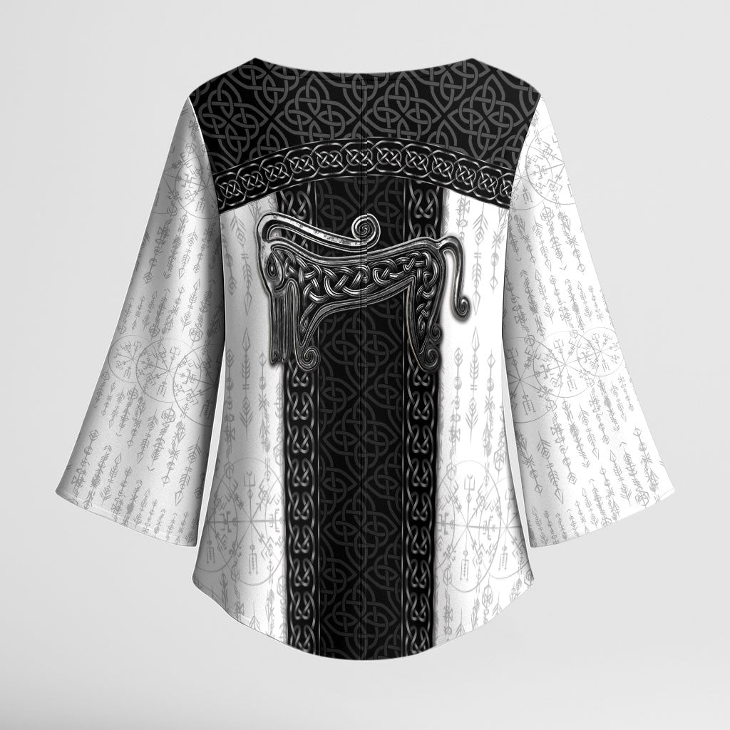 Ancient Scotland Kimono Sleeve Blouse Pictish Beast Celtic Knotwork