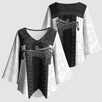 Ancient Scotland Kimono Sleeve Blouse Pictish Beast Celtic Knotwork