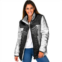 Ancient Scotland Padded Jacket Pictish Beast Celtic Knotwork