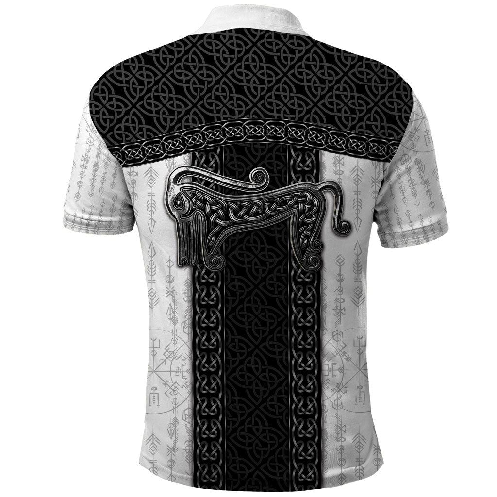 Ancient Scotland Polo Shirt Pictish Beast Celtic Knotwork