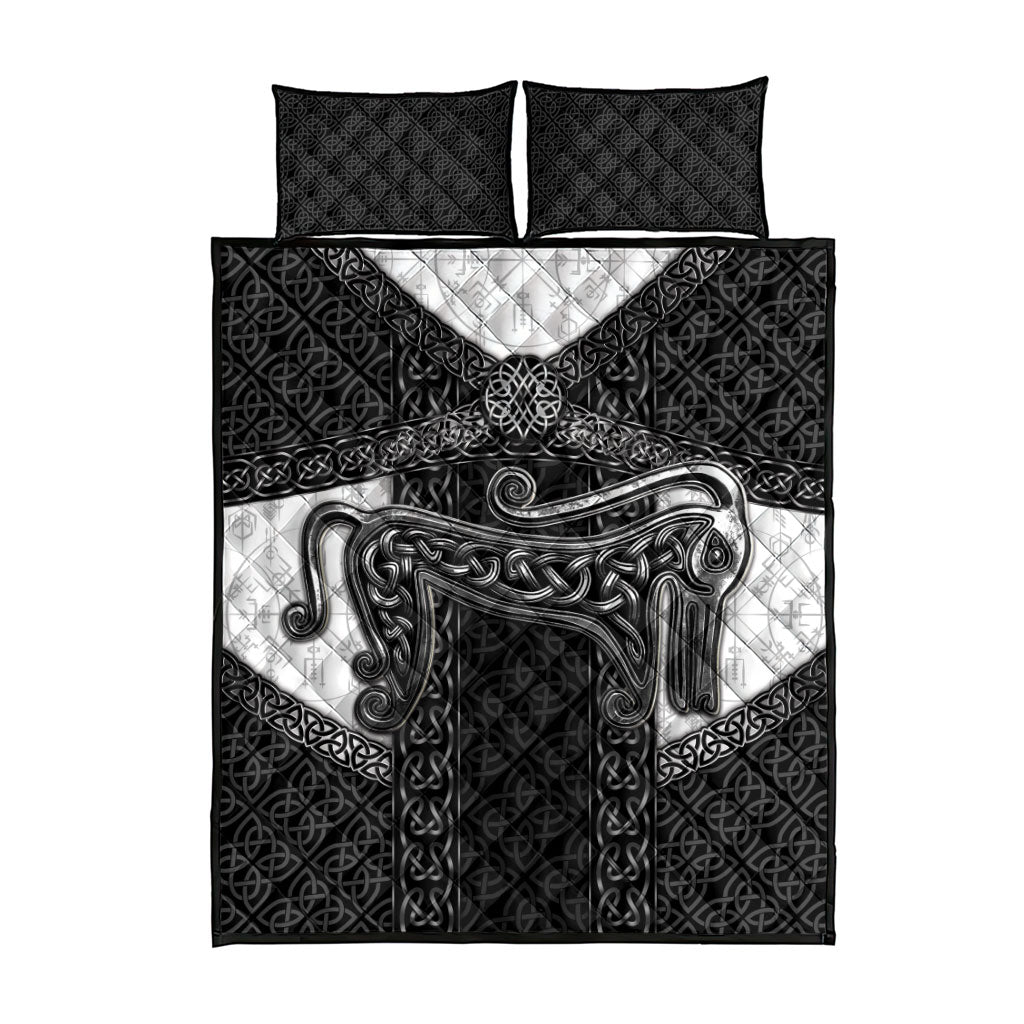 Ancient Scotland Quilt Bed Set Pictish Beast Celtic Knotwork