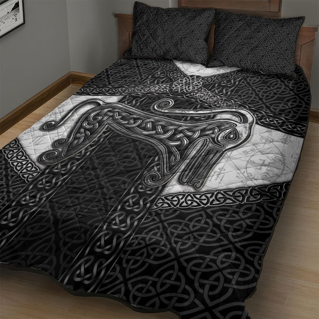 Ancient Scotland Quilt Bed Set Pictish Beast Celtic Knotwork