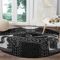 Ancient Scotland Round Carpet Pictish Beast Celtic Knotwork