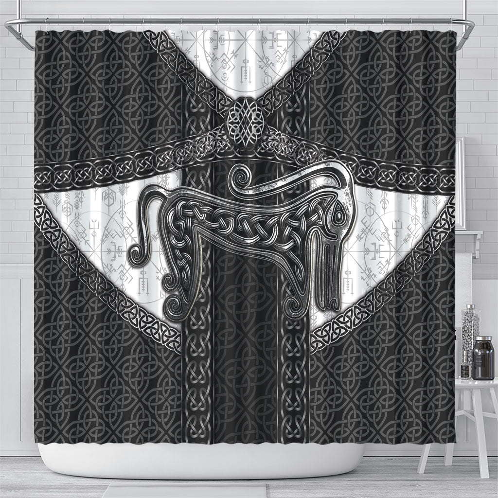 Ancient Scotland Shower Curtain Pictish Beast Celtic Knotwork