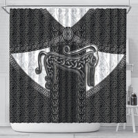 Ancient Scotland Shower Curtain Pictish Beast Celtic Knotwork