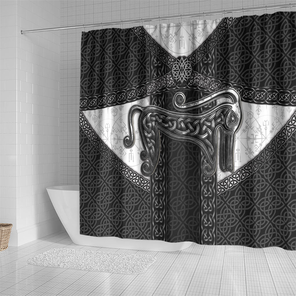 Ancient Scotland Shower Curtain Pictish Beast Celtic Knotwork