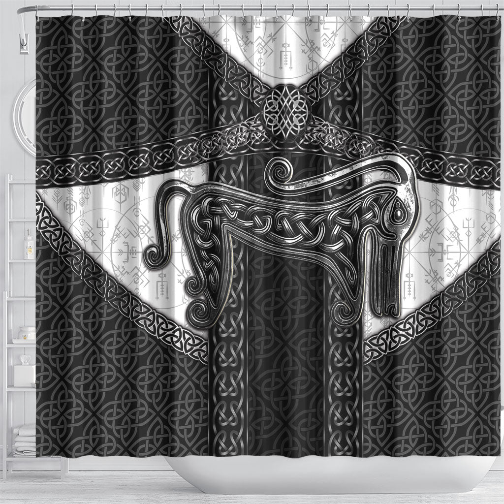 Ancient Scotland Shower Curtain Pictish Beast Celtic Knotwork