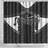 Ancient Scotland Shower Curtain Pictish Beast Celtic Knotwork